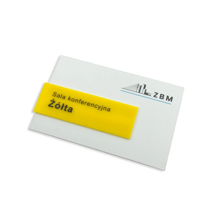 Türschild mit farbigem Acryl - Abmessungen 250x160mm - SPD021