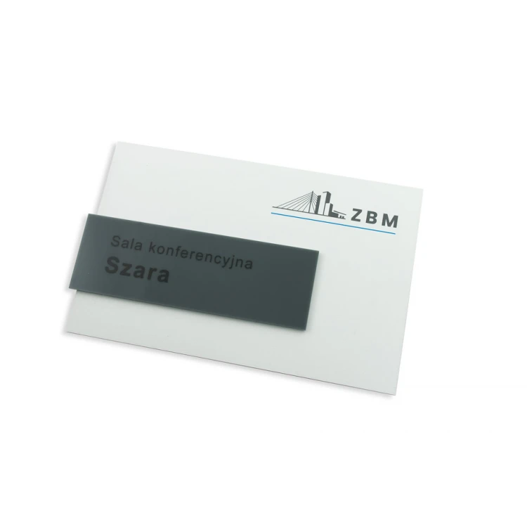 Türschild mit farbigem Acryl - Abmessungen 250x160mm - SPD021
