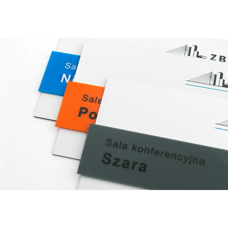 Türschild mit farbigem Acryl - Abmessungen 250x160mm - SPD021