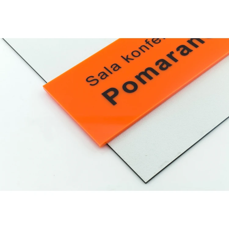 Türschild mit farbigem Acryl - Abmessungen 250x160mm - SPD021