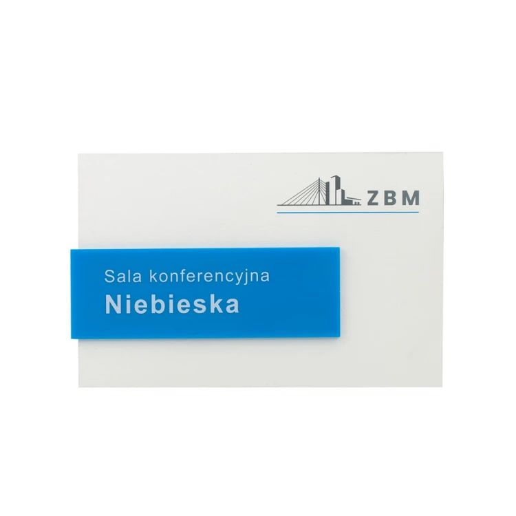 Türschild mit farbigem Acryl - Abmessungen 250x160mm - SPD021