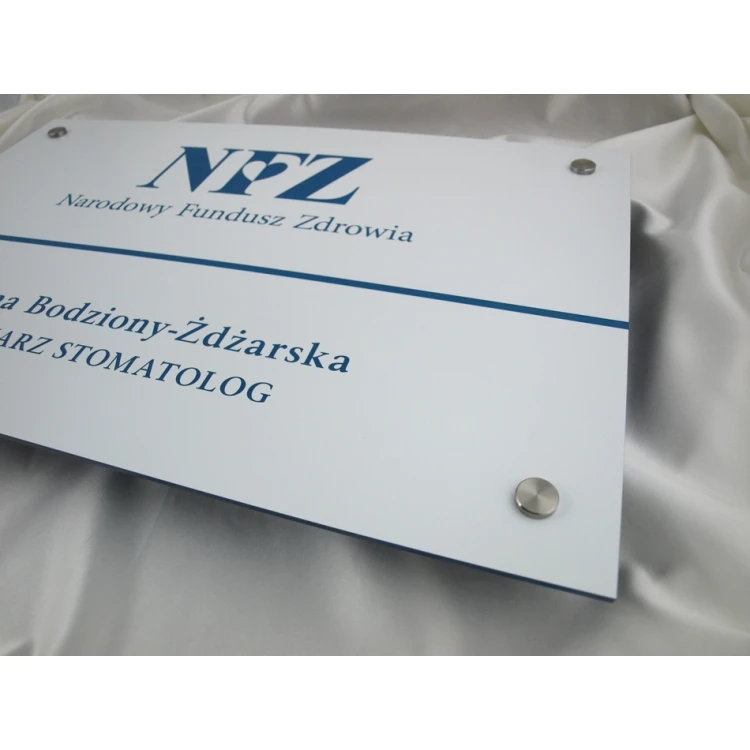 ZAHNARZTSCHILD - Haupttafel - SZ040 - Abmessungen 550x350mm