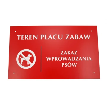 Schild SPIELPLATZ HUNDE VERBOTEN - SZ017 - Größe 500x300mm