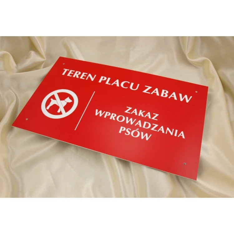 Schild SPIELPLATZ HUNDE VERBOTEN - SZ017 - Größe 500x300mm