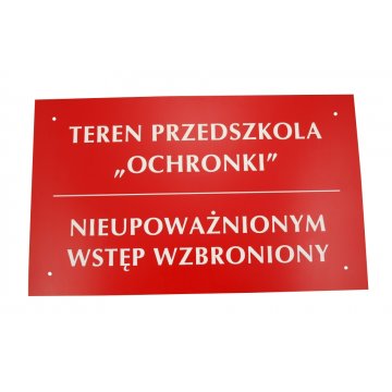 Schild KINDERGARTENGELÄNDE UNBEFUGTEN ZUTRITT VERBOTEN - SZ016 - Größe 500x300mm