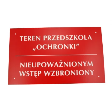 Schild KINDERGARTENGELÄNDE UNBEFUGTEN ZUTRITT VERBOTEN - SZ016 - Größe 500x300mm