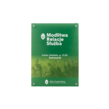 Schild für Fenster aus mattiertem Plexiglas, 3mm dick, mit Saugnäpfen montiert - UV-Druck - frostweißes halbtransparentes Plexi - Maße 400x300mm - UV-Druck - SZ147