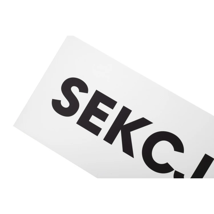 Schild mit beliebigem Text - Größe 800x300mm - PVC - UV-Druck - SZUV034