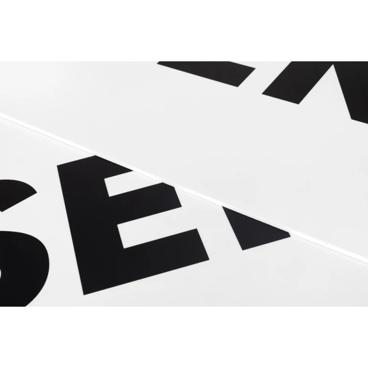 Schild mit beliebigem Text - Größe 800x300mm - PVC - UV-Druck - SZUV034