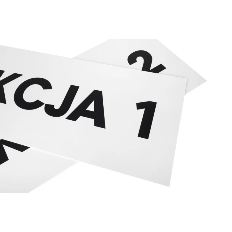 Schild mit beliebigem Text - Größe 800x300mm - PVC - UV-Druck - SZUV034