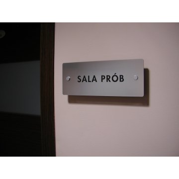 SCHILD mit ABSTANDSHALTERN - Größe 250x100mm