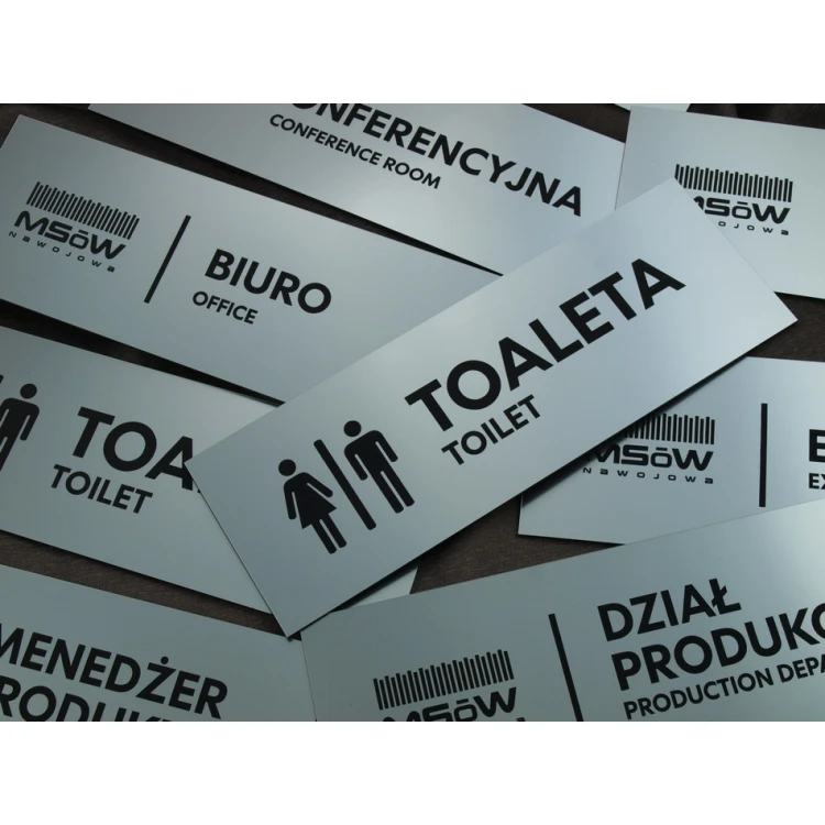 Schilder für Unternehmen, Büro, Hotel - SZ052 - Abmessungen 230x80mm
