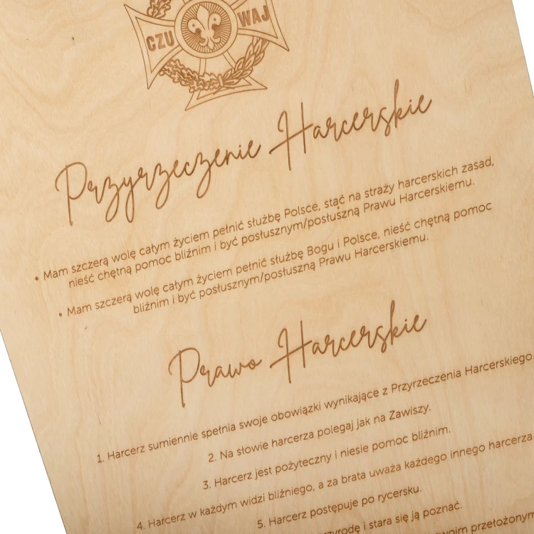Lasergraviertes Holzbrett - Maße. 600x400mm - TAB485