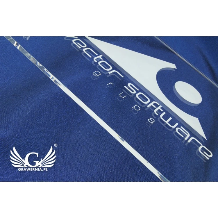 Firmenschild mit Ihrem Logo - graviertes Plexiglas, Stärke 5mm - SZ087 - Abmessungen 200x250mm