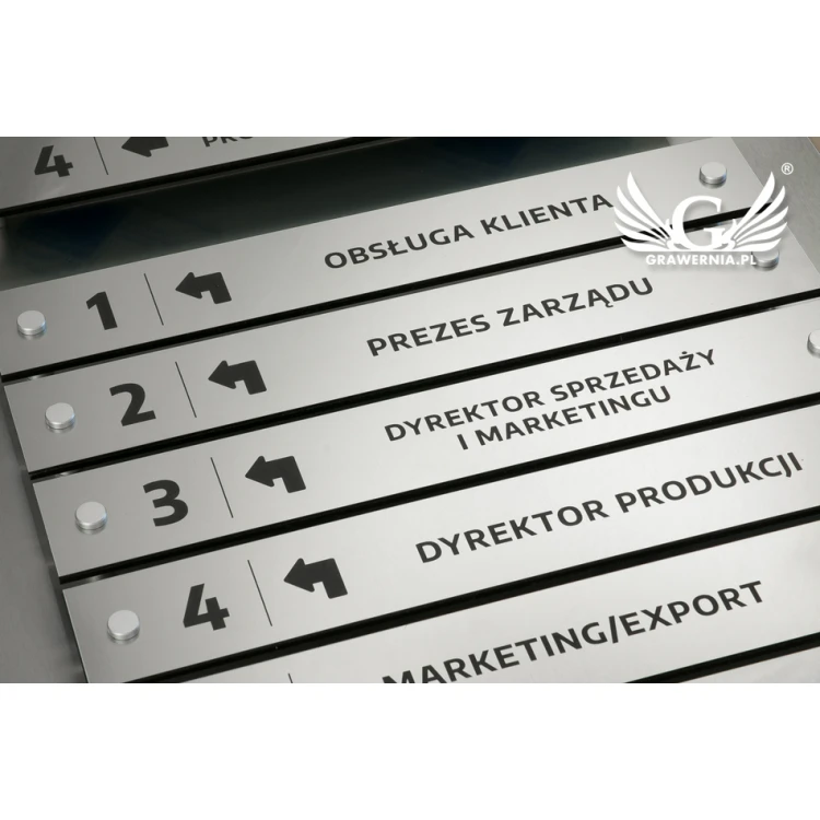 Informationsbrett auf Abstand - Lasergraviert - Maße: 800x440mm - TAB058