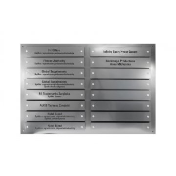 Informationsbrett auf Abstand - Lasergraviert - Maße: 880x598mm - TAB099