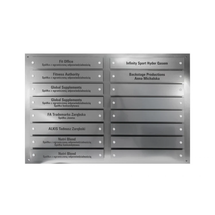 Informationsbrett auf Abstand - Lasergraviert - Maße: 880x598mm - TAB099