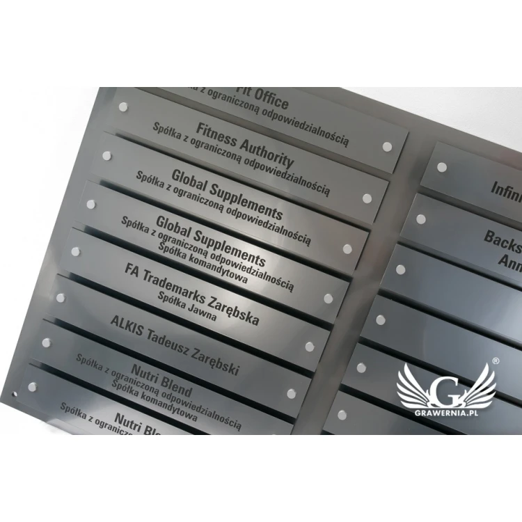 Informationsbrett auf Abstand - Lasergraviert - Maße: 880x598mm - TAB099