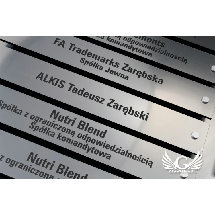 Informationsbrett auf Abstand - Lasergraviert - Maße: 880x598mm - TAB099