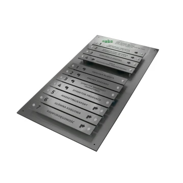Informationsbrett auf Abstand - Lasergraviert - Maße: 800x440mm - TAB058