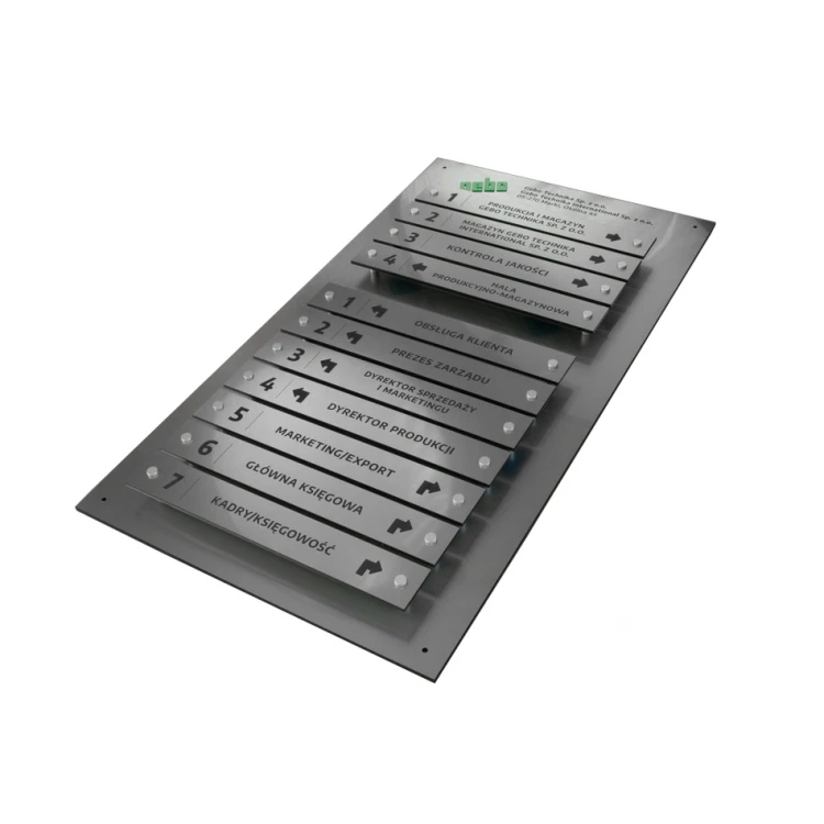 Informationsbrett auf Abstand - Lasergraviert - Maße: 800x440mm - TAB058