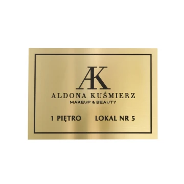 Gravierte Messingplatte - Abm. 210x150mm - TAB061