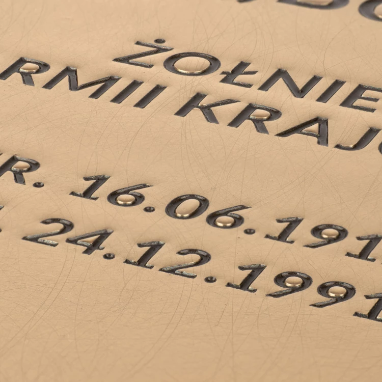 Gedenktafel mit Foto - gebürstetes und lackiertes Messing - Abm. 300x210mm - TAB556 WARTEN AUF ZUSTIMMUNG Fragen Sie Dorota