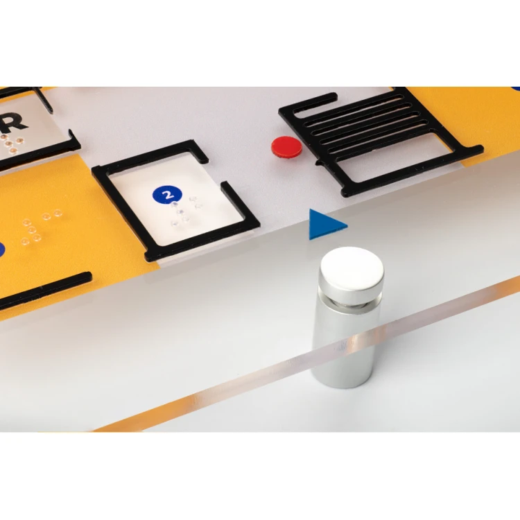 Tyflographischer Plan mit Braille-Schrift - Plexi und ADA - Maße: 594x420mm (A2) - TAB387