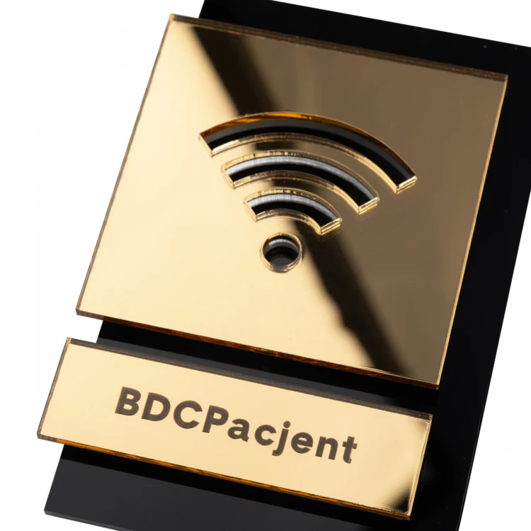 Acrylschild mit Piktogramm - Wi-Fi - Abmessungen: 100x145mm - TAB471