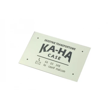 AlumaMark Aluminiumschild für Produkte - Größe 70x45mm