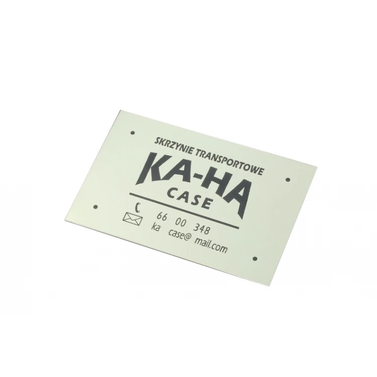 AlumaMark Aluminiumschild für Produkte - Größe 70x45mm