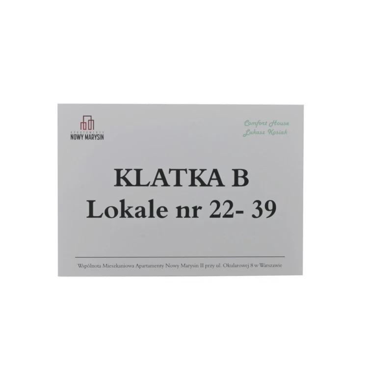 Informationsplatte für Aufzug oder Gebäude - DIBOND MAT Silber 3mm - UV-Druck - Abmessungen 210x148mm - SZUV017