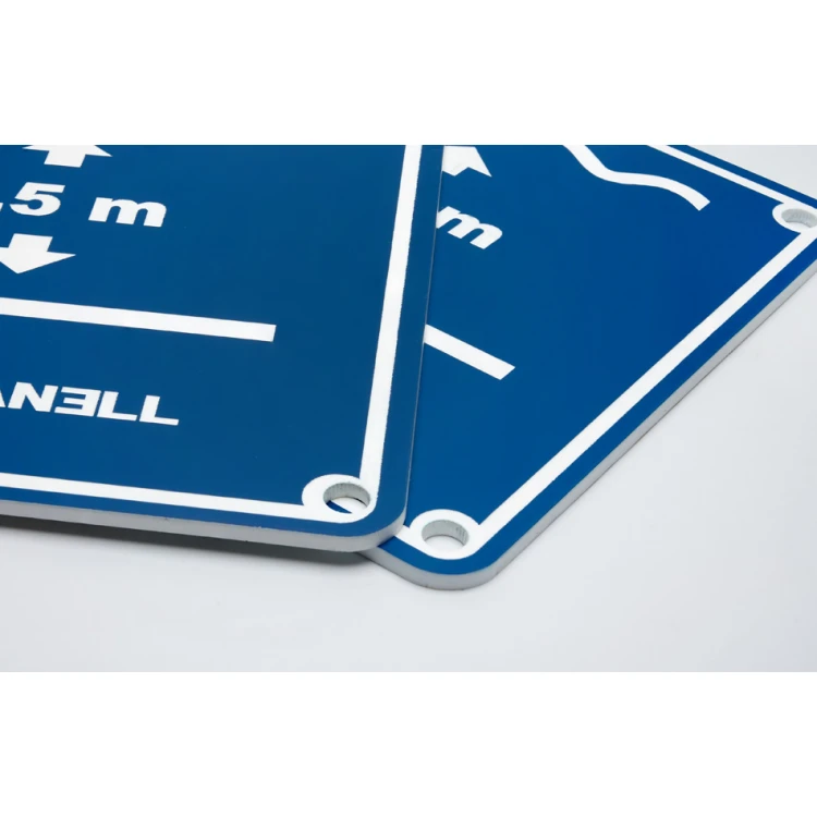 Gravierte Informationstafel Pooltiefe - Abm. 150x150mm - blauer Laminat 3mm - TAB254