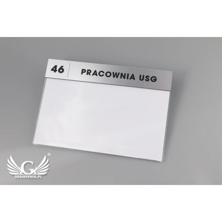 Informationsplatte für austauschbare A5-Karte Abm. 210x148mm - TAB068