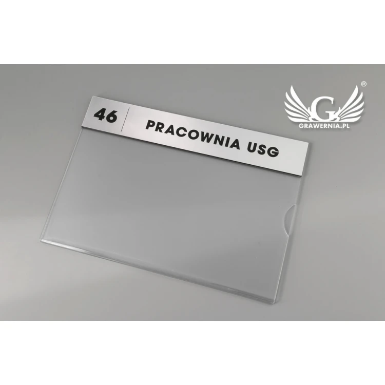 Informationsplatte für austauschbare A5-Karte Abm. 210x148mm - TAB068