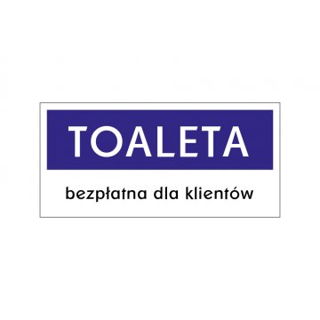 Toilettenschild für Kunden - Größe 210x100mm - PVC - UV-Druck - TAB172