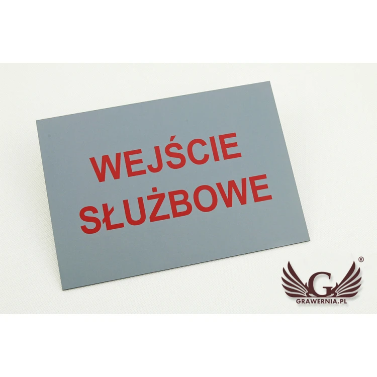 Informationsschild Diensteingang - Größe 210x148mm (A5) - UV-DRUCK