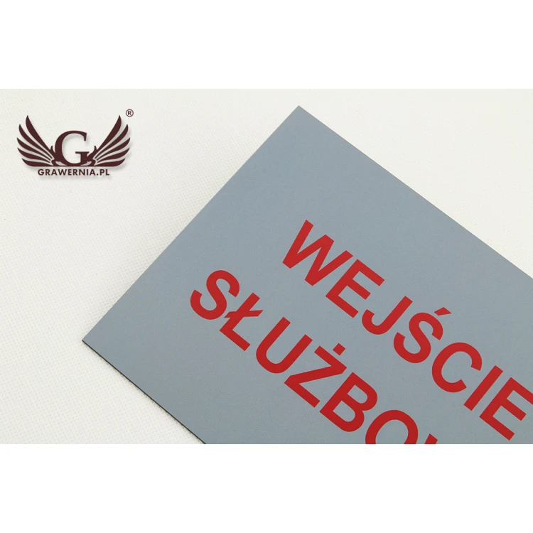 Informationsschild Diensteingang - Größe 210x148mm (A5) - UV-DRUCK