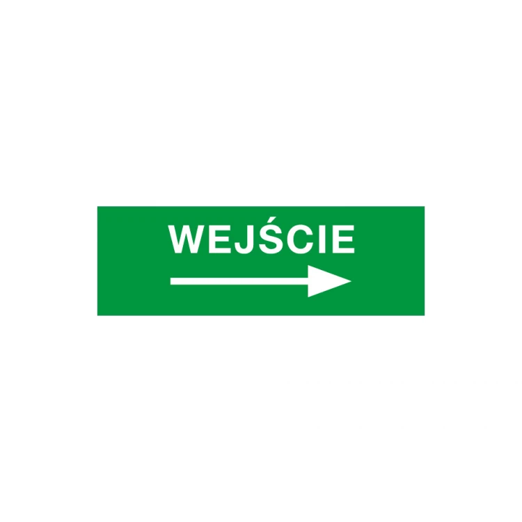 Informationsplatte Eingang - Abm. 210x70mm - PVC - farbiger UV-Druck - TAB164