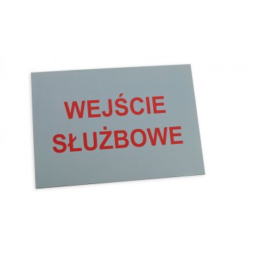 Informationsschild Diensteingang - Größe 210x148mm (A5) - UV-DRUCK