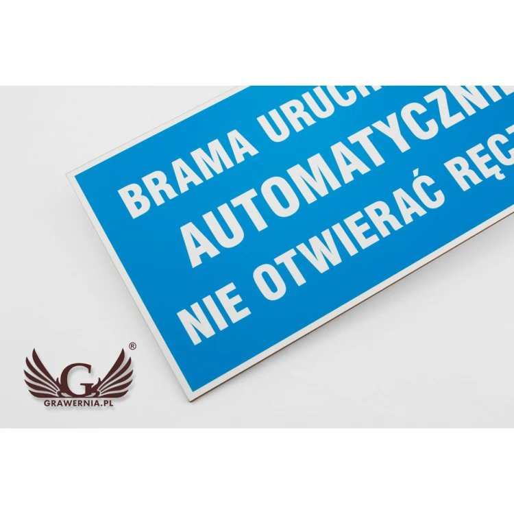 Informationsplatte - Abm. 300x150mm - PVC - farbiger UV-Druck - TAB050