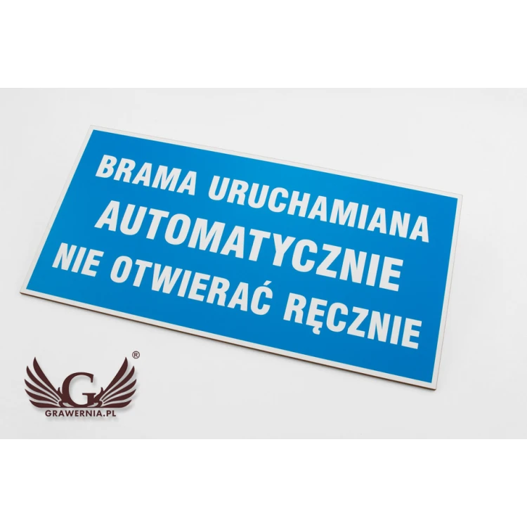 Informationsplatte - Abm. 300x150mm - PVC - farbiger UV-Druck - TAB050