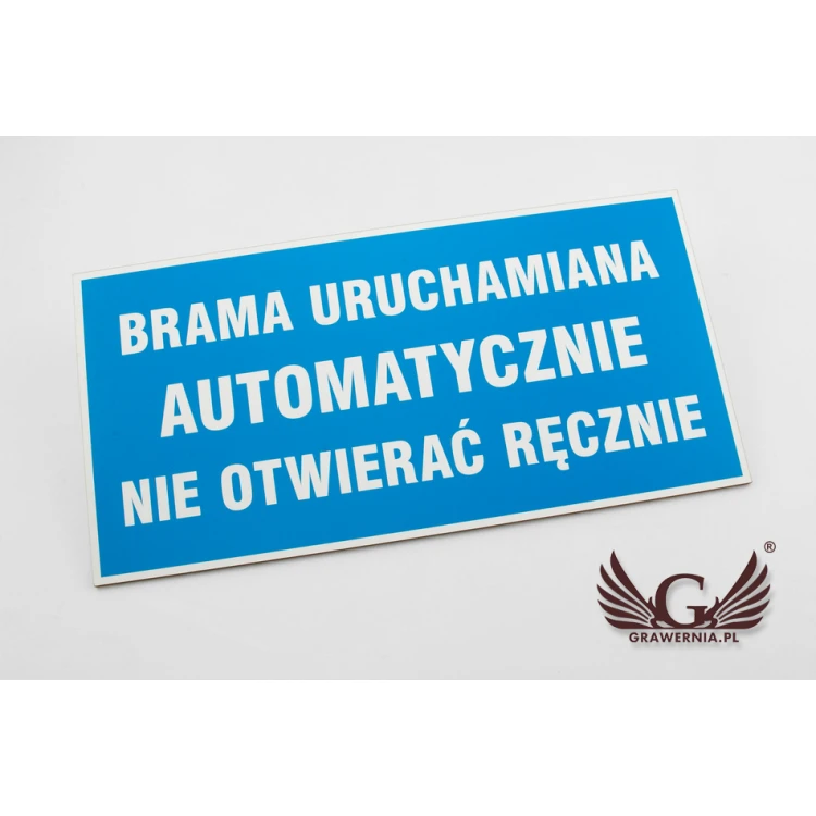 Informationsplatte - Abm. 300x150mm - PVC - farbiger UV-Druck - TAB050