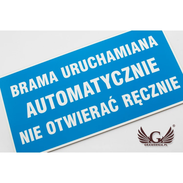 Informationsplatte - Abm. 300x150mm - PVC - farbiger UV-Druck - TAB050