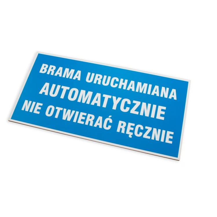 Informationsplatte - Abm. 300x150mm - PVC - farbiger UV-Druck - TAB050