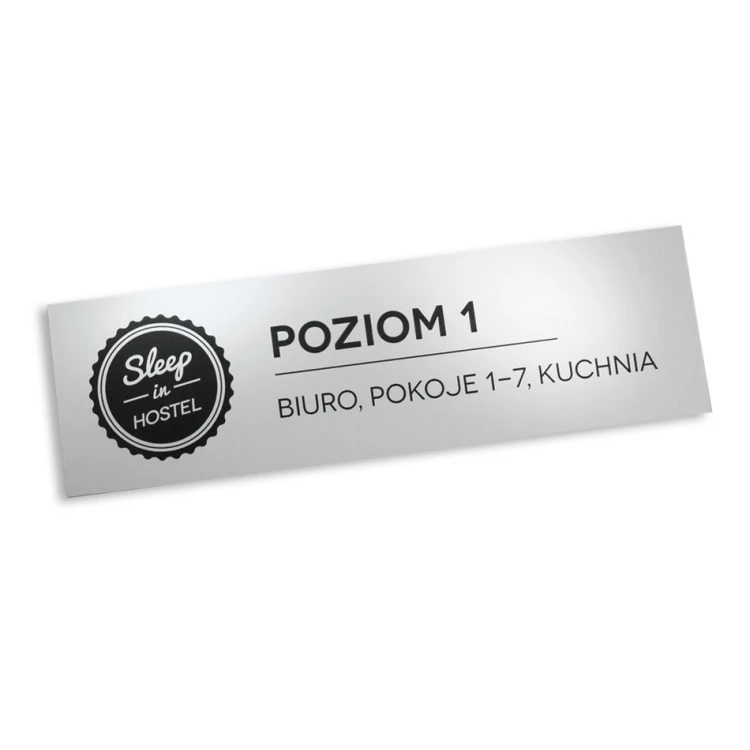 Informationsplatte mit beliebiger Gravur - 30x9cm