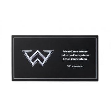Informationsplatte mit beliebigem Text und Logo - Größe 297x158mm - mattes Acryl - TAB457