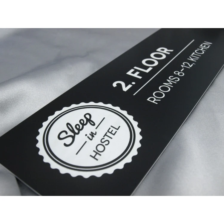 Informationsplatte mit beliebiger Gravur - 30x9cm