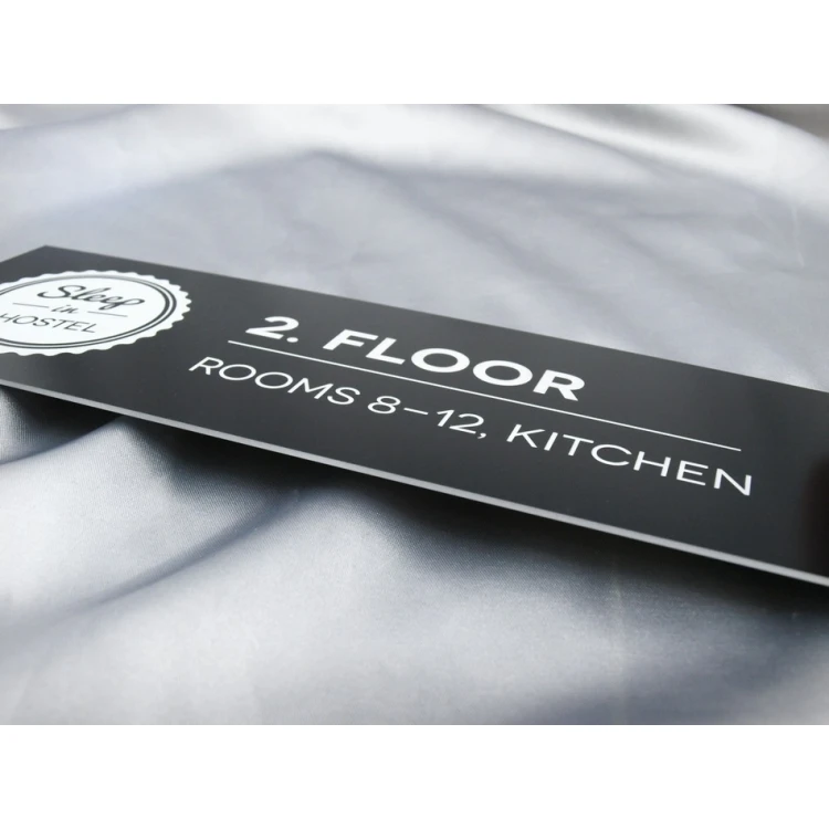 Informationsplatte mit beliebiger Gravur - 30x9cm