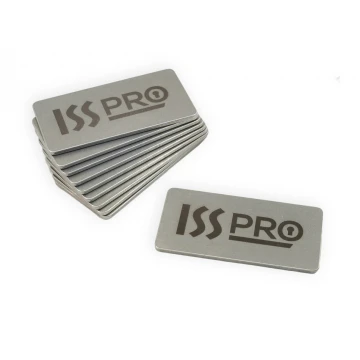 METALLPLATTE MIT DEM LOGO IHRES UNTERNEHMENS - Abmessungen 50x25x1,5mm